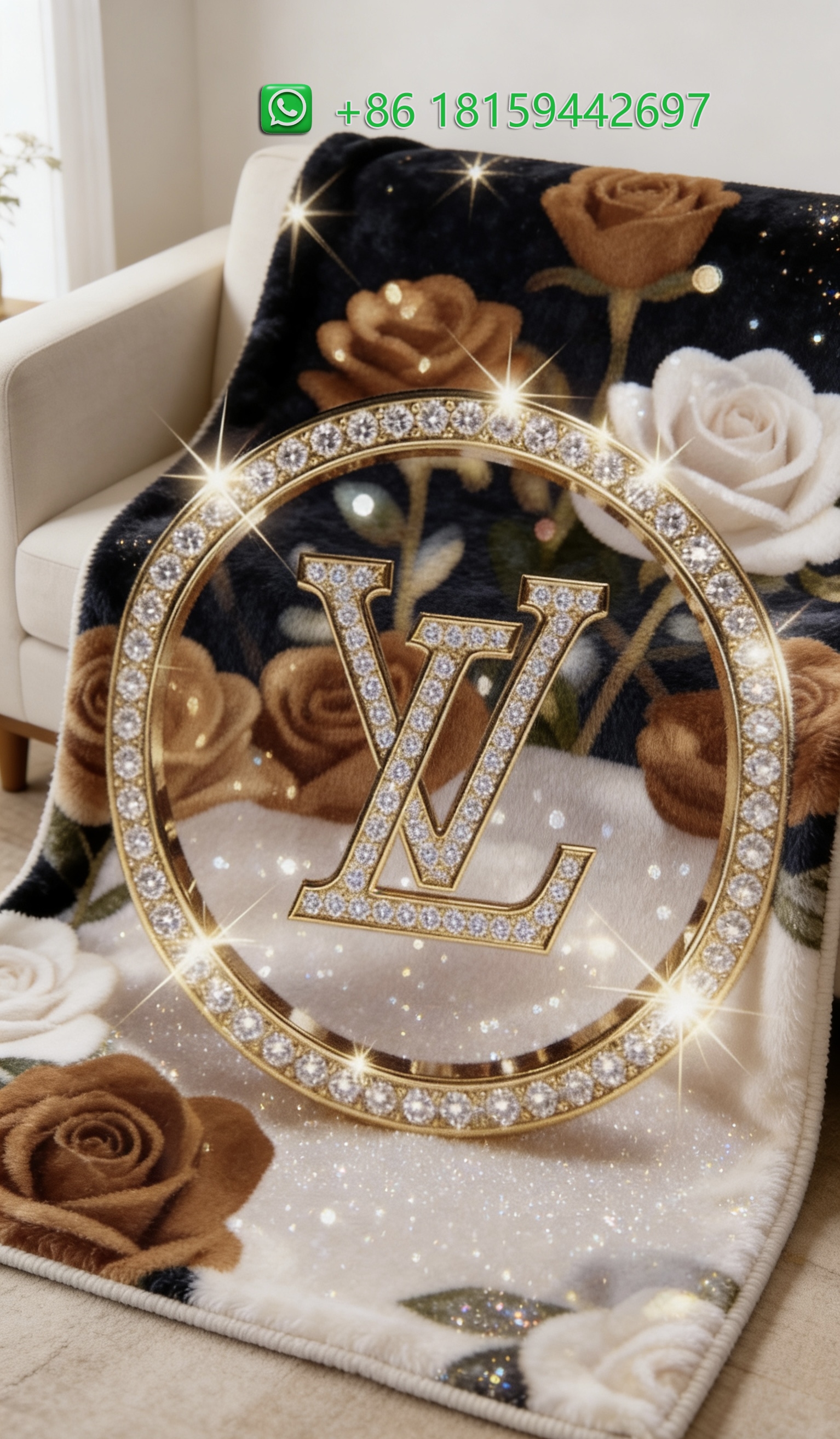 Louis Vuitton Throw Blankets